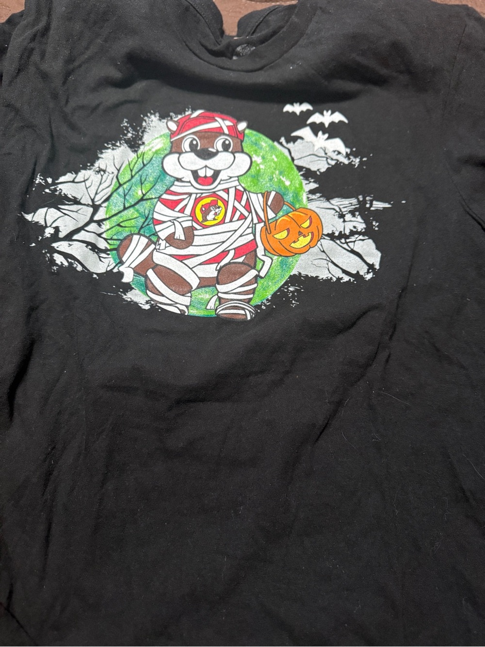 Buc-ee's Graphic Tee - Black with Red & Green Accents